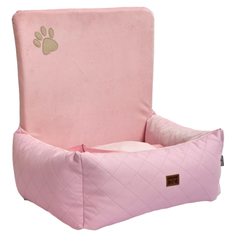 Autosedačka pre psa Golden dog S/M - ružová